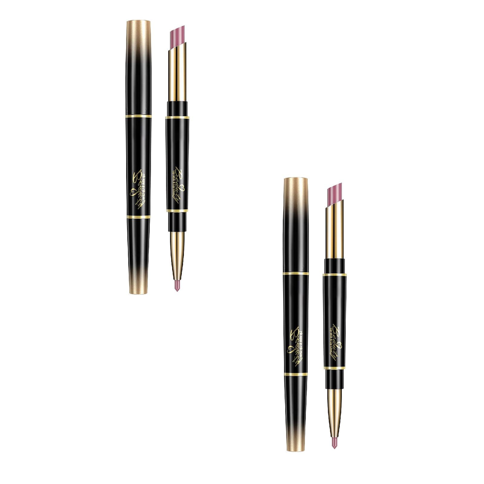 Essence Lip Liner, Double Head Lipstick Lipliner Surface Not Easy to