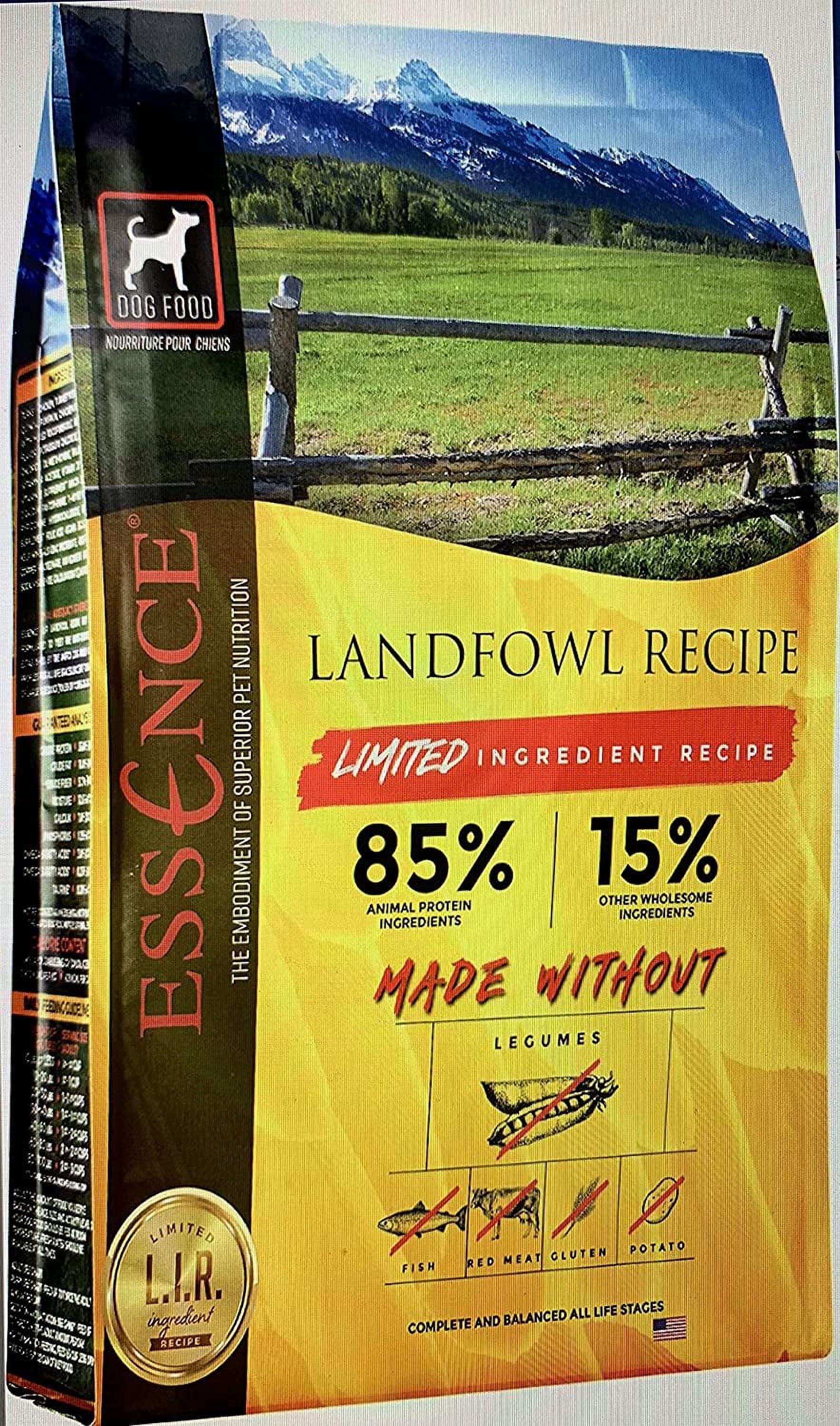 Essence Pet Foods Limited Ingredient Recipe Landfowl Dry Dog Food (25