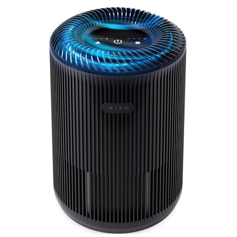 Miko Essence Air Purifier for 1000 Sq Ft with H13 True HEPA Filter, Activated Carbon, Quiet Sleep Mode, Timer, Portable Cleaner for Smoke and Dust