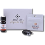 Essence Refresh Kit   Frankincense Essential Oil   Black Wearable Aromatherapy Pod