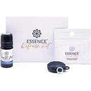 Essence Refresh Kit   Lavender Mint Essential Oil Blend   Black Wearable Pod