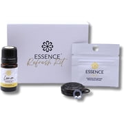 Essence Refresh Kit   Lemon Essential Oil   Black Wearable Aromatherapy Pod