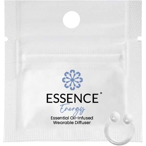 Essence Wearable Aromatherapy Nasal Diffuser – Energy Blend Oil Nose Ring – Personal Scent Clip for Travel, Work & Everyday Use – Made in