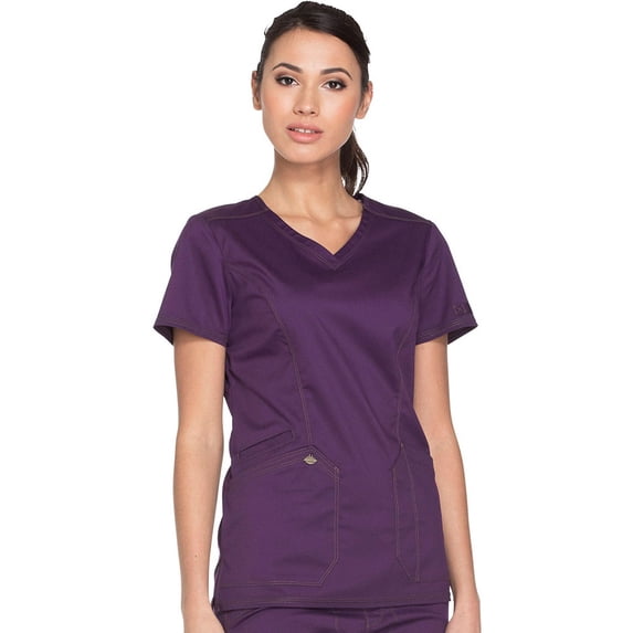 Essence by Dickies Women's V-Neck Solid Scrub Top