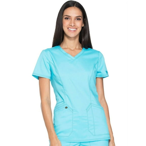 Essence by Dickies Women's V-Neck Solid Scrub Top