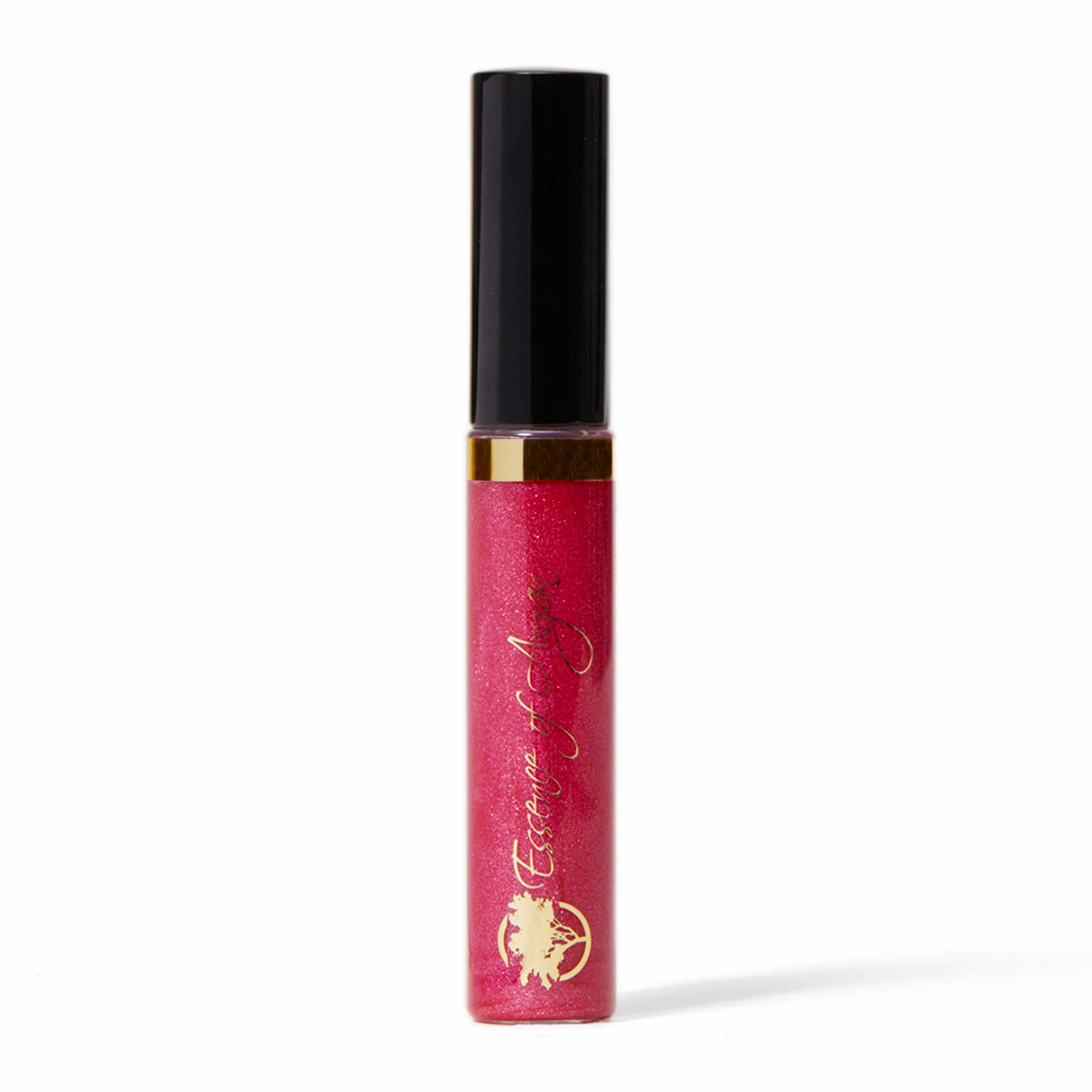 Essence of Argan Lip Gloss, Organic, Moisturizing, Plumping, Cherry Rose