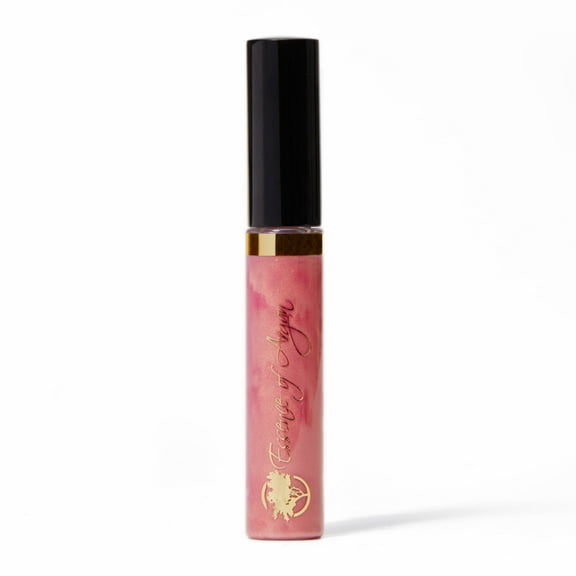 Essence of Argan Lip Gloss, Vegan, Moisturizing, Plumping, Pink Bronze