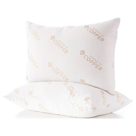 Essence of Copper Bed Pillows Hypoallergenic Copper-Infused Soft Knit Cover (2 Count)