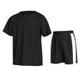 thumbnail image 1 of Essenclo Boys Athletic Shorts and Performance T-Shirt Crew Neck Boy Clothes Set, Summer Kids Outfit Size 3-16 (2 Pcs Set), 1 of 7