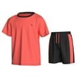 thumbnail image 1 of Essenclo Boys Athletic Shorts and Performance T-Shirt Crew Neck Boy Clothes Set, Summer Kids Outfit Size 3-16 (2 Pcs Set), 1 of 7