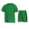 thumbnail image 1 of Essenclo Boys Athletic Shorts and Performance T-Shirt Crew Neck Boy Clothes Set, Summer Kids Outfit Size 3-16 (2 Pcs Set), 1 of 7