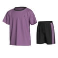 thumbnail image 1 of Essenclo Boys Athletic Shorts and Performance T-Shirt Crew Neck Boy Clothes Set, Summer Kids Outfit Size 3-16 (2 Pcs Set), 1 of 7