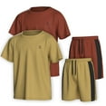 thumbnail image 1 of Essenclo Boys Clothing Sets Tagless Loose Athletic Performance Crew Neck T-Shirt and Short Outfits Size 3-16 (4 Piece Set), 1 of 7