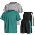 thumbnail image 1 of Essenclo Boys Clothing Sets Tagless Loose Athletic Performance Crew Neck T-Shirt and Short Outfits Size 3-16 (4 Piece Set), 1 of 7