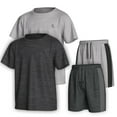 thumbnail image 1 of Essenclo Boys Clothing Sets Tagless Loose Athletic Performance Crew Neck T-Shirt and Short Outfits Size 3-16 (4 Piece Set), 1 of 7