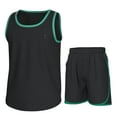thumbnail image 1 of Essenclo Boys Clothing Sets, Boys Athletic Shorts & Sleeveless Shirts, Crew Neck Kids Tank Top Clothes Size 3-16 (2 Pcs Set), 1 of 7