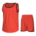 thumbnail image 1 of Essenclo Boys Clothing Sets, Boys Athletic Shorts & Sleeveless Shirts, Crew Neck Kids Tank Top Clothes Size 3-16 (2 Pcs Set), 1 of 7