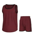 thumbnail image 1 of Essenclo Boys Clothing Sets, Boys Athletic Shorts & Sleeveless Shirts, Crew Neck Kids Tank Top Clothes Size 3-16 (2 Pcs Set), 1 of 7