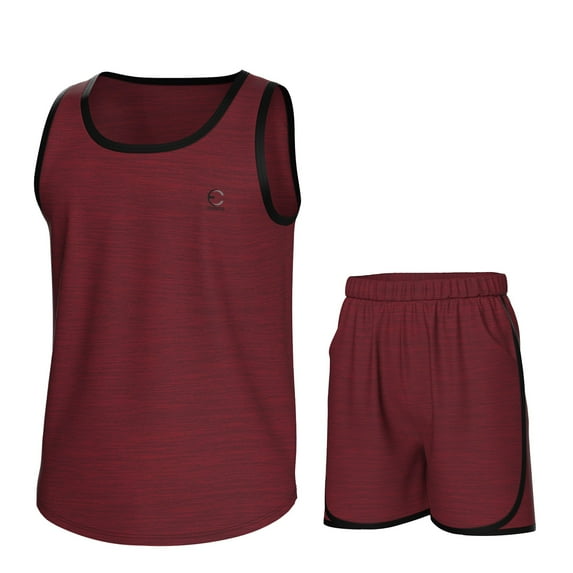 Essenclo Boys Clothing Sets, Boys Athletic Shorts & Sleeveless Shirts, Crew Neck Kids Tank Top Clothes Size 3-16 (2 Pcs Set)
