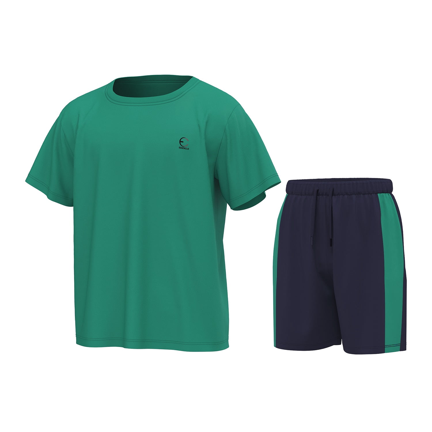 Boys Sport Print T-Shirt & Denim Shorts Set – Trendy Casual Outfit main image 1