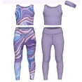 thumbnail image 1 of Essenclo Girls Athletic Leggings Yoga Pants w/ Sleeveless Crop Tank Tops for Kids Workout Cheer Dance Run Sizes 3-16, 5pc Set, 1 of 7