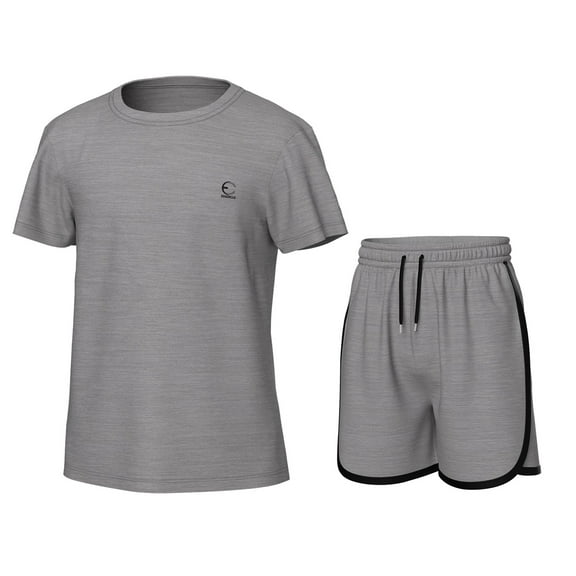 Essenclo Girls' Clothing Sets, Athletic T-Shirt and Short Outfits Performance Activewear Cute Summer Girls Fashion Size 5-14