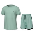thumbnail image 1 of Essenclo Girls' Clothing Sets, Athletic T-Shirt and Short Outfits Performance Activewear Cute Summer Girls Fashion Size 5-14, 1 of 7