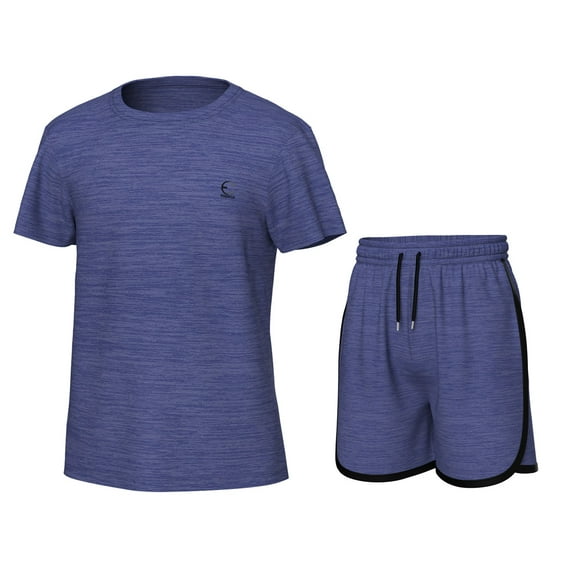 Essenclo Girls' Clothing Sets, Athletic T-Shirt and Short Outfits Performance Activewear Cute Summer Girls Fashion Size 5-14