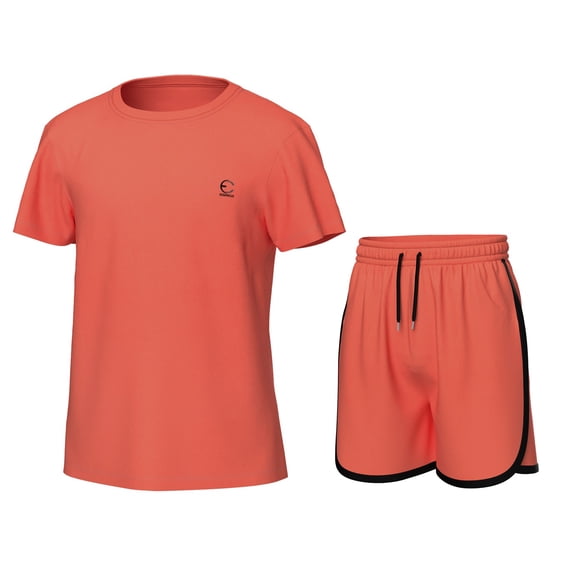 Essenclo Girls' Clothing Sets, Athletic T-Shirt and Short Outfits Performance Activewear Cute Summer Girls Fashion Size 5-14
