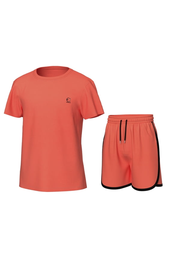 Girls' Clothing Sets, Athletic T-Shirt and Short Outfits Performance Activewear Cute Summer Girls Fashion Size 5-14