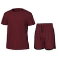 thumbnail image 1 of Essenclo Girls' Clothing Sets, Athletic T-Shirt and Short Outfits Performance Activewear Cute Summer Girls Fashion Size 5-14, 1 of 7