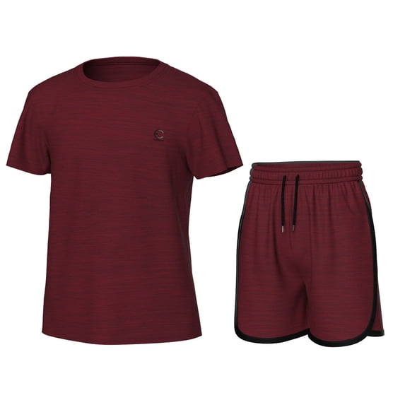 Essenclo Girls' Clothing Sets, Athletic T-Shirt and Short Outfits Performance Activewear Cute Summer Girls Fashion Size 5-14