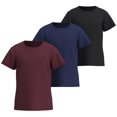 thumbnail image 1 of Essenclo Girls Dry Fit Athletic Shirts, 3 Pack, Short Sleeve Crewneck Performance Tees for Sports & Activewear, Ages 3-97, 1 of 7