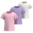 thumbnail image 1 of Essenclo Girls Dry Fit Athletic Shirts, 3 Pack, Short Sleeve Crewneck Performance Tees for Sports & Activewear, Ages 3-25, 1 of 7