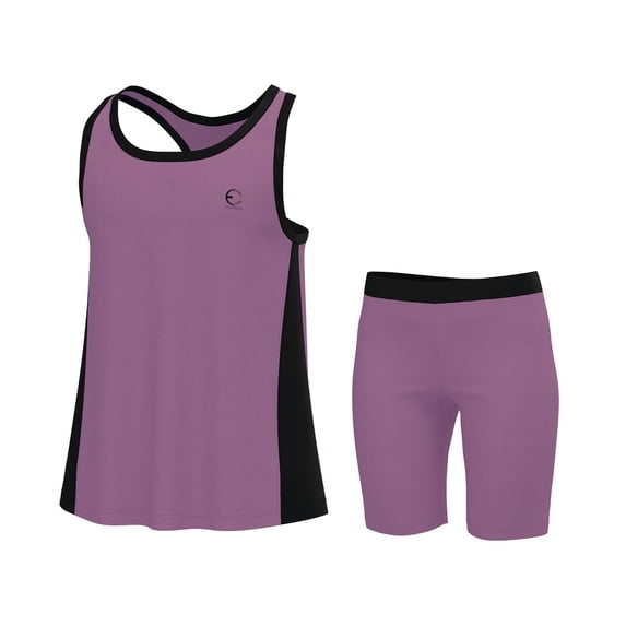 Essenclo Girls Tank Tops and Shorts Summer Outfits, Athletic Activewear Loose Fit Cute Girls Fashion Clothing Sets Size 3-16