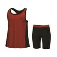 thumbnail image 1 of Essenclo Girls Summer Set, Tank Top and Athletic Shorts, 2 Pc Set - Red, 1 of 7