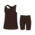 thumbnail image 1 of Essenclo Girls Summer Set, Tank Top and Athletic Shorts, 2 Pc Set - Wine, 1 of 7