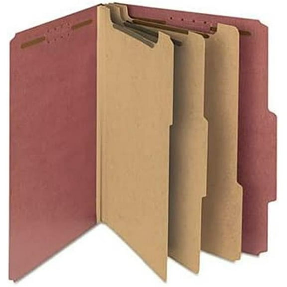 Essendant 3 in. Recycled Pressboard Class Folder, Red