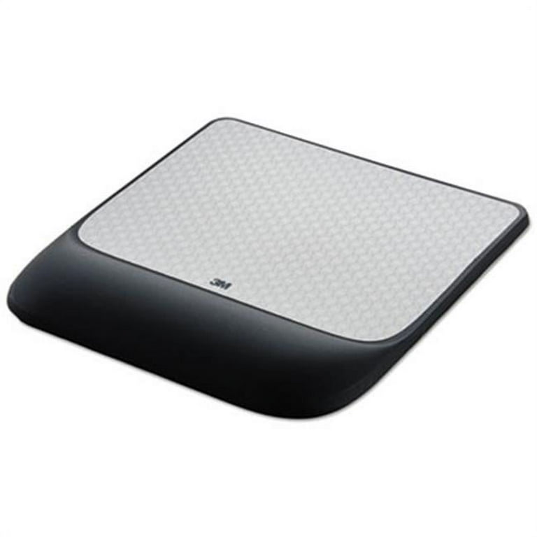 Mouse Pad with Precise Mousing Surface and Gel Wrist Rest, 8.5 x 9, Gray/Black Mouse Pad with Precise Mousing Surface and Gel Wrist Rest, 8.5 x 9, Gray/Black
