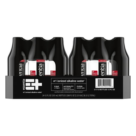 Essentia Water; 12, 12-oz Bottles; 2-pack; Ionized Alkaline Bottled Water