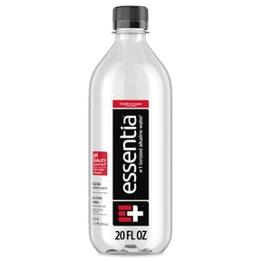 Essentia Ionized Alkaline Water, 9.5 PH until opened, 99.9% Pure, Bottled Water 20 fl oz