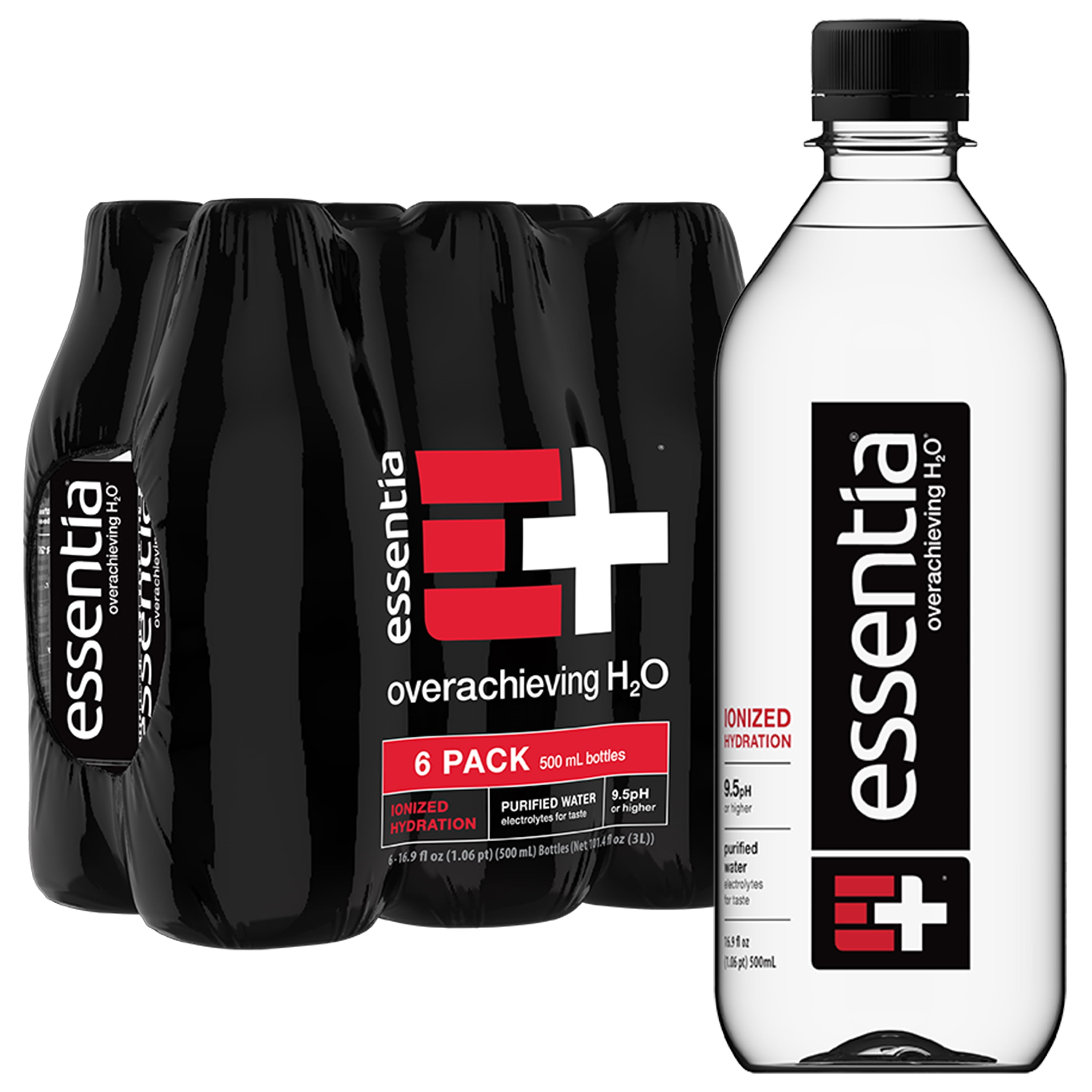 Essentia Bottled Water, Ionized Alkaline Water, 50