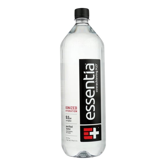 Essentia Hydration Perfected Drinking Water - 9.5 ph. - Case of 12 - 1.5 Liter