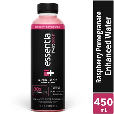 Boost Pomegranate Raspberry Essentia Hydroboost Enhanced Bottled Water, Raspberry Pomegranate, 450 ...