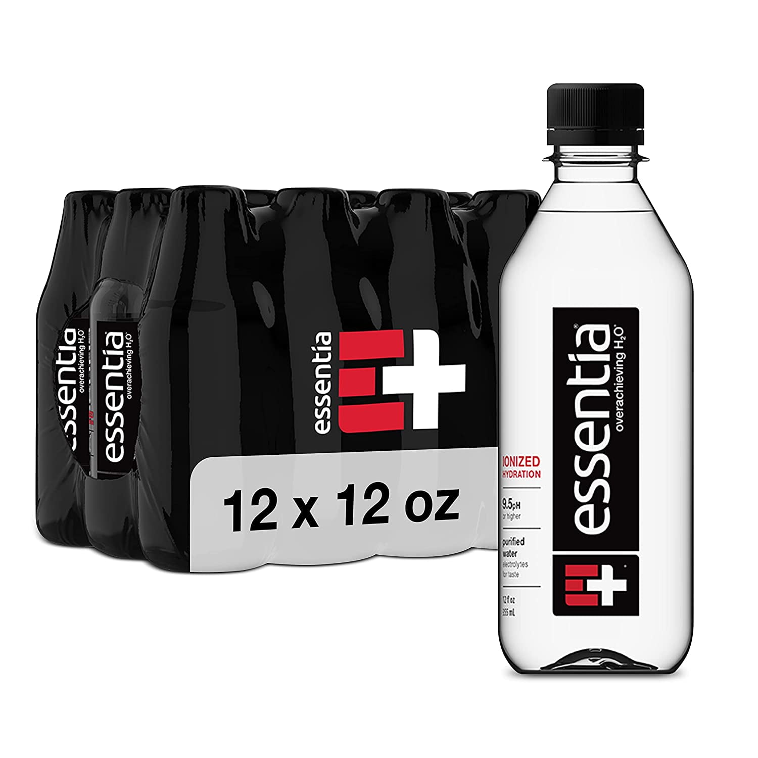 Essentia Water; Ionized Alkaline Bottled Water; 99.9 Pure; 9.5 pH or Higher; Consistent Quality