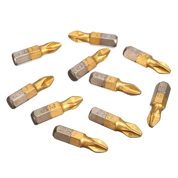 Essential 10pcs PH2Cross Head Drill Steel Screwdriver Bit Set for Project Quality Materials, Various Applications