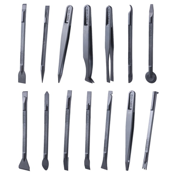 Essential 14Pcs Carbon Fibers Scraper Pack for Safe and Effective Sticker and Label Removal