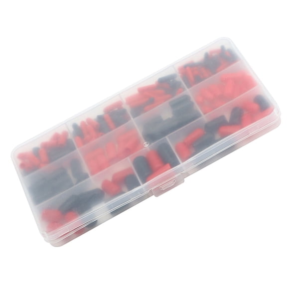 Essential 160pcs Insulator Sleeve set Wire Thread Protectors set Insulated Protective Caps set For Wiring & Plumbing