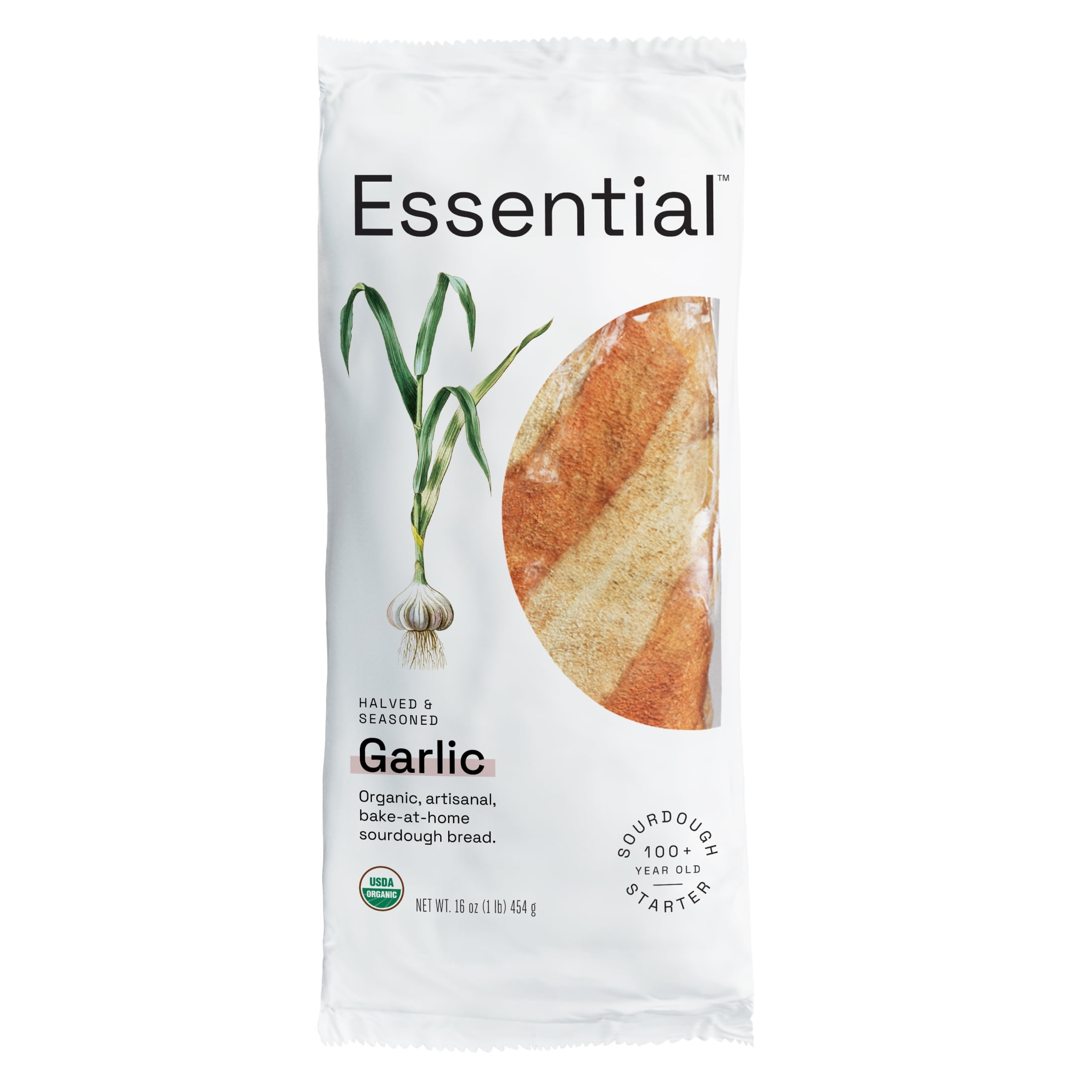 Essential Bake at Home Sourdough Garlic Bread, Certified Organic, Non-GMO, 16 oz