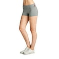 thumbnail image 1 of Essential Basic Junior Women Fold Over Low Rise Short Cotton Spandex Yoga Dance, 1 of 5